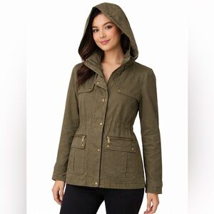 Michael Kors Army Green Women's Utility
Hooded Jacket